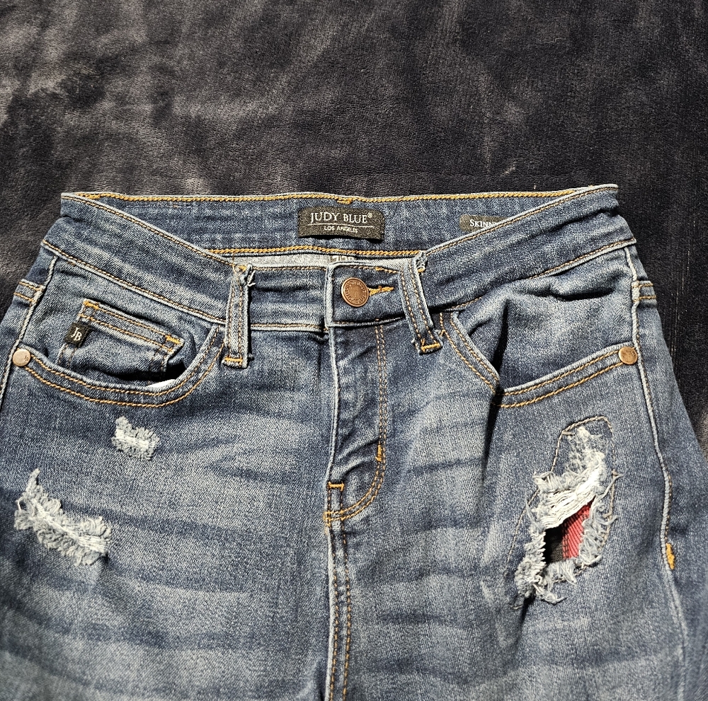 Judy Blue Skinny Fit Juniot 7/28 - Picture 5 of 6